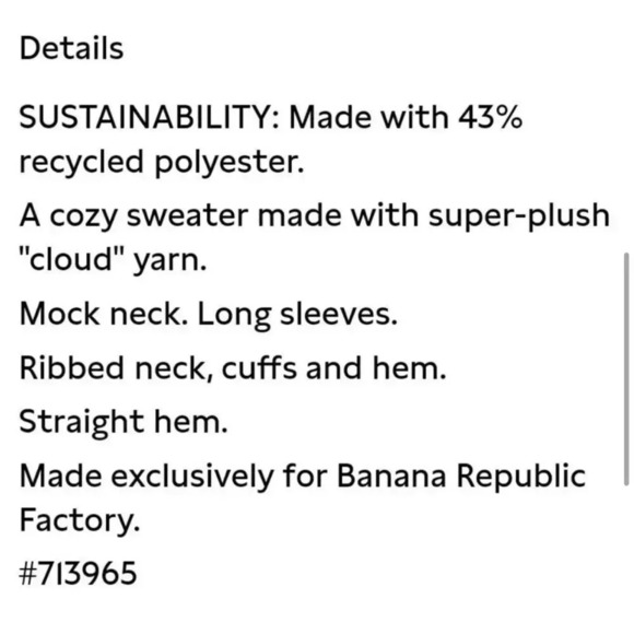 Banana Republic Cozy Cable Mock-Neck Sweater - Picture 10 of 15